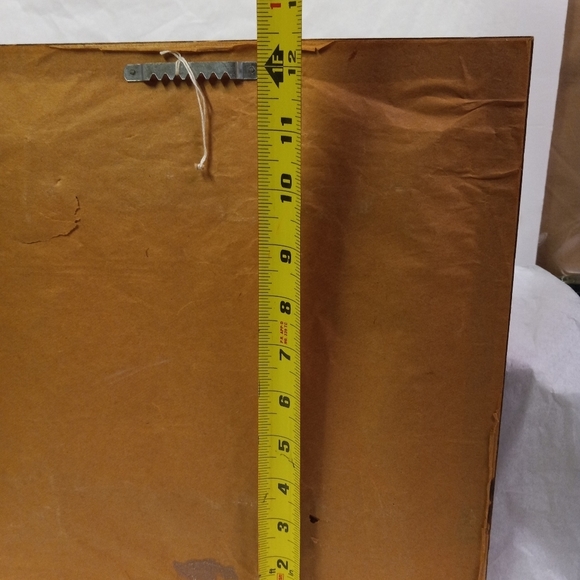 Framed Needlepoint Little Dutch Girl with Basket Of Flowers 12x12" - Picture 5 of 6